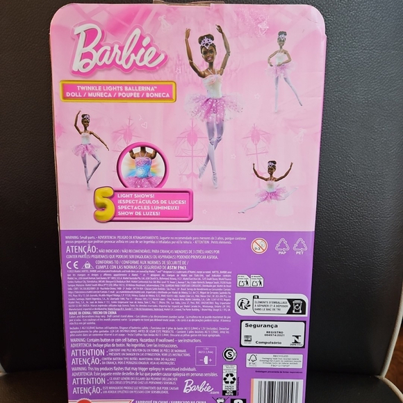 Barbie Hlc24 HLC26 Twinkle Lights Ballerina Doll African American Black Brunette - Picture 2 of 3